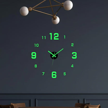 🕒Modern 3D Digital Wall Clock – Silent Acrylic Luminous Wall Decor, Night Glow Easy-Read Time Display, Stylish Home Decoration & Gift