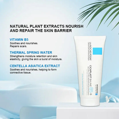 La Roche-Posay Cicaplast Baume B5 Soothing Repairing Balm 100ml/97g/3.3oz | Antibacterial Collagen Complex Moisturizer | For Sensitive Dry Skin Peeling | Hypoallergenic Gentle Everyday Mild Care
