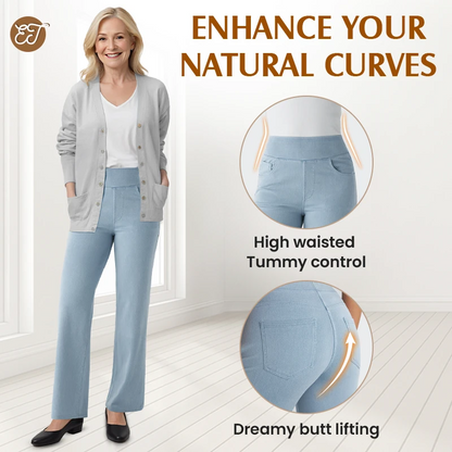 G4Free Loose High-Waist Business Casual Pants Yoga Pants Women Wide Leg Pants with Pockets Comfortable Athletic Sweatpants