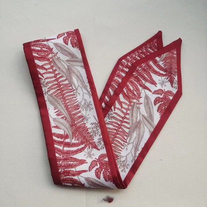 📢📢LIMITED-TIME 50% OFF!!🌸Elegant double-layer printed silk scarf, suitable for draping over handbags