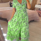 💃Hot Sale - 50% OFF! 🔥Floral print v-neck dress