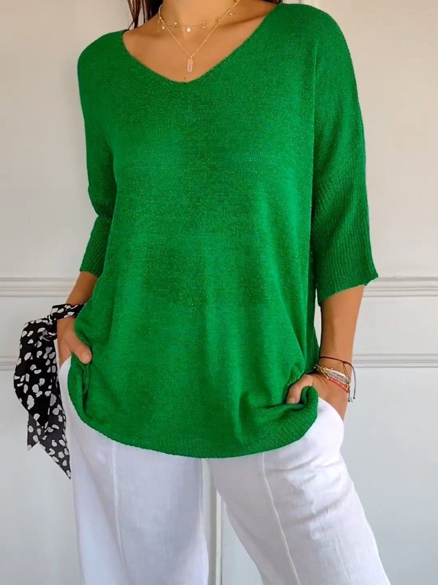 🎁New arrival 50% OFF💥Minimalist Knit Top | Effortless Everyday Style ☕