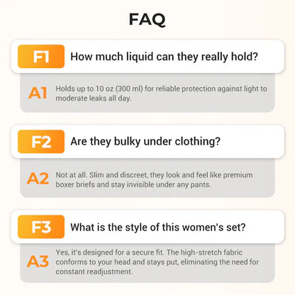 Men's Ultra-Absorbent Incontinence Boxer Briefs