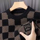 🔥New Year Promotion & Free Shipping🔥Men's Checkered Printed Mock Neck Thickened Pullover Sweater