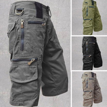 🎉FREE SHIPPING!!🩳Men's Outdoor Sporty Fitness Multifunctional Shorts – 8 Pockets, Durable Cotton, Adjustable ✨