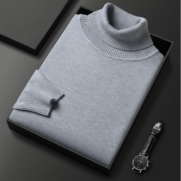 ⏳ 2026 Hot Sale!  ⏰Men's Solid Color Premium Turtleneck Sweater👔