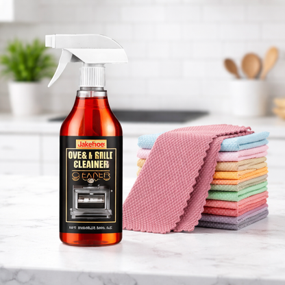 ✨ Oven & Grill Cleaner Spray – Dissolves Grease in 5 Mins, No Scrubbing & Eliminates Odors 🔥  21 Reviews