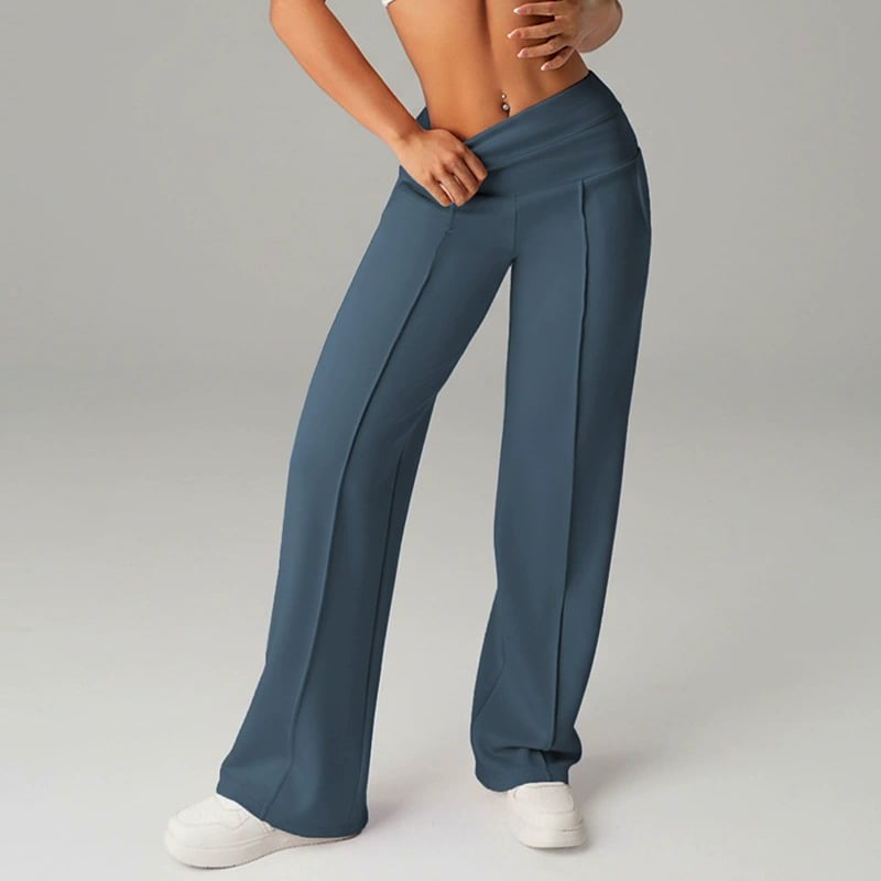 🥳2026 HOT SALE🥳💞50K+ SOLD!☕🧘‍♀️Women's High Waist Wide Leg Pants – Soft stretch fabric, gentle tummy control! Flattering fit for every shape. Easy pull-on, no tricky buttons. Your everyday essential. 🧵🦵