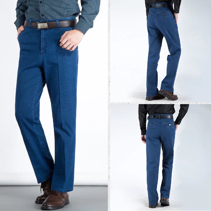 💎 60% OFF! 💎 Men's Slim Fit Hip-Lifting Jeans – High Waist, Straight Cut & All-Day Comfort for a Sharper Silhouette 👖🔥