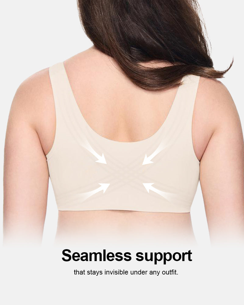 Soft Full-Coverage Push-Up Seamless Wireless Bra
