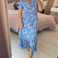 💃Hot Sale - 50% OFF! 🔥Floral print v-neck dress