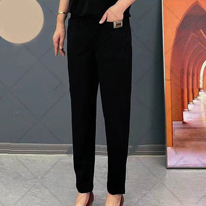 🔥 2026 Fresh Drops | Flat 50% OFF Today! 💸💕Women's Elastic Waist Cotton Pants
