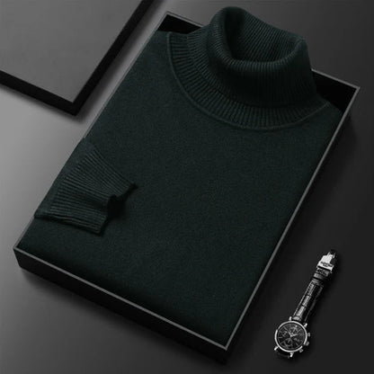 ⏳ 2026 Hot Sale!  ⏰Men's Solid Color Premium Turtleneck Sweater👔