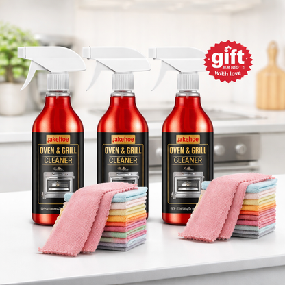 ✨ Oven & Grill Cleaner Spray – Dissolves Grease in 5 Mins, No Scrubbing & Eliminates Odors 🔥  21 Reviews