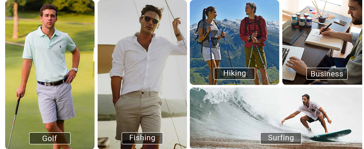 ⏳Limited-time 40% off⏰Men's Stretch Quick Dry Casual Work Golf Shorts