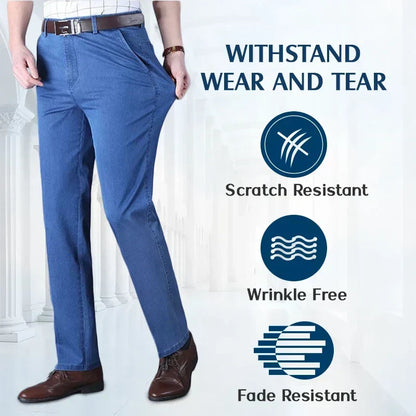 💎 60% OFF! 💎 Men's Slim Fit Hip-Lifting Jeans – High Waist, Straight Cut & All-Day Comfort for a Sharper Silhouette 👖🔥
