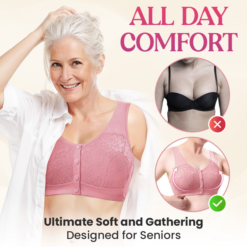 🌟 2026 Trending Styles | 50% OFF! Don't Miss Out! ⏳Comfortable Wireless Shaping Front-Fasten Bra