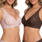🌸💕Jelly Wireless Womens Comfortable Wireless Bras Push Up Bralettes Seamless Tshirts Bras Deep V Everyday Bras