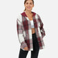Pocket Plaid Fleece Casual Jacket - buy 2 free shipping