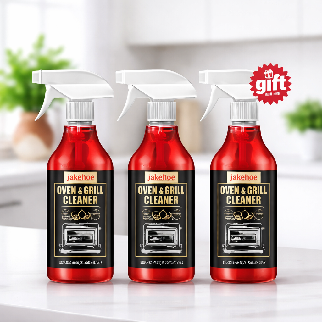✨ Oven & Grill Cleaner Spray – Dissolves Grease in 5 Mins, No Scrubbing & Eliminates Odors 🔥  21 Reviews