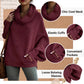 🎉50% OFF🥳Women's Batwing Cowl Neck Sweater with Pockets