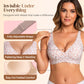 🌸💕Jelly Wireless Womens Comfortable Wireless Bras Push Up Bralettes Seamless Tshirts Bras Deep V Everyday Bras