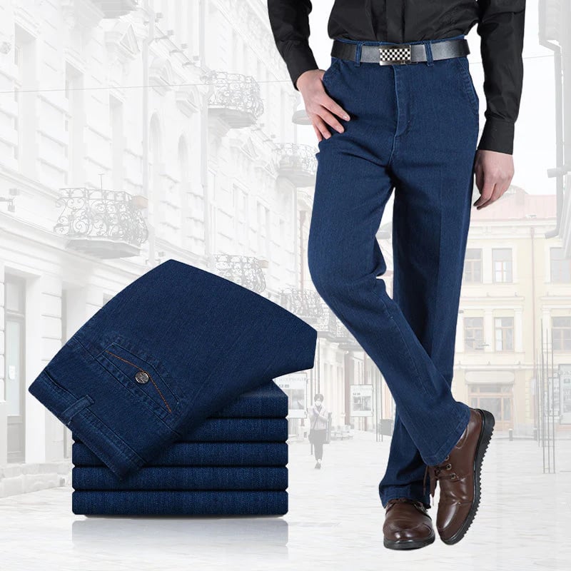 💎 60% OFF! 💎 Men's Slim Fit Hip-Lifting Jeans – High Waist, Straight Cut & All-Day Comfort for a Sharper Silhouette 👖🔥