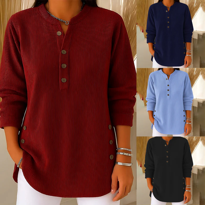 ⌛️Last Week Sale 50% Off💃Women's Solid Color Crew Neck Long Sleeve Casual Loose Knit Pullover