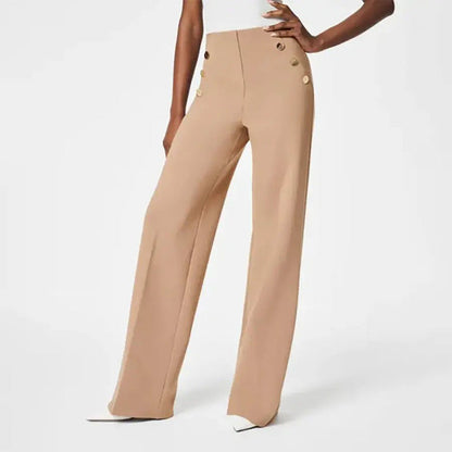 👖 50% OFF NOW! ✨ High-Waist Wide Leg Pants – Figure-Flattering, 3 Adjustable Lengths & Super Stretch 🏃‍♀️