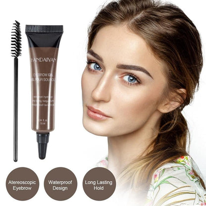 Last 12 Hours⚡Buy 1 Get 1 Free ⭐Long-lasting Waterproof Smudge-proof Liquid Eyebrow Gel/Tint(With Free Brush)