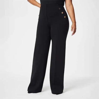 👖 50% OFF NOW! ✨ High-Waist Wide Leg Pants – Figure-Flattering, 3 Adjustable Lengths & Super Stretch 🏃‍♀️