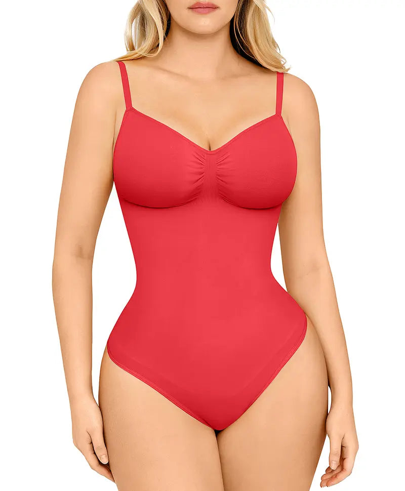 FeelinGirl Seamless Covered Bust Jumpsuit Thong Bodysuit Fit Comfort Slimming Womenswear 1 Breathable Hip Tops Soft Deals For You Days Body Hugging bodysuit shapewear Summervibes