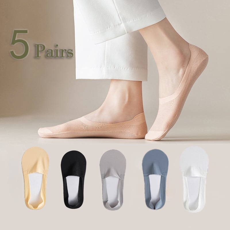 🔥Hot Sale 🔥Silicone Anti-Slip Invisible Socks