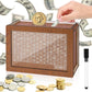 🎁Cash Vault Wooden Savings Box