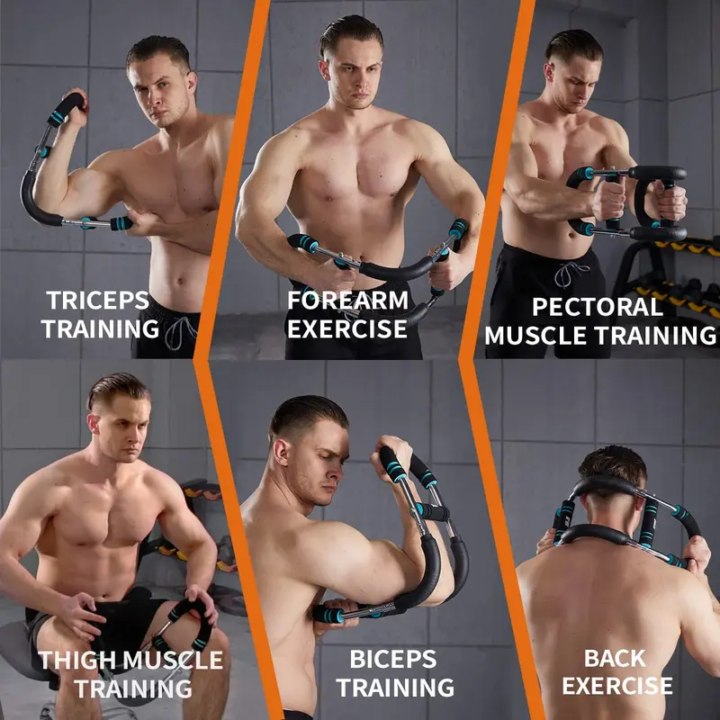 HOTWAVE Arm Trainer, Adjustable Chest Workout Equipment, Arm Trainer for Men, Chest Trainer for Men, Shoulder Muscle Training, Portable Spring Resistance Home Fitness Equipment SummerVibes