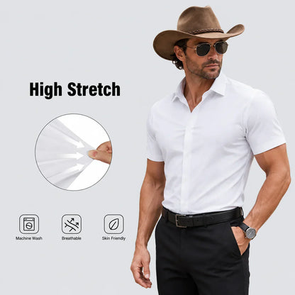 ✨ 60% OFF✨Men's Short Sleeve 4-Way Stretch Shirt