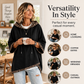 💕 Women's Leopard Trim Oversized Hooded Tunic – Soft Knit Comfort, Relaxed Batwing Sleeves, Adjustable Drawstring Hood & Chic Contrast Details for Effortlessly Stylish Everyday Outfits! ✨
