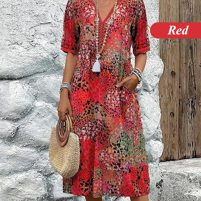 💥2026 Hot Sale 33% OFF🤩Safari Chic Leopard Dress