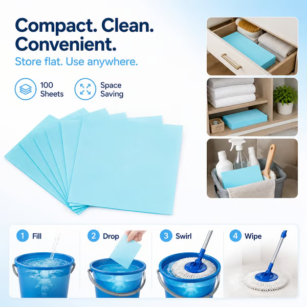Multi-Surface Deep Cleaning Sheets（1 PACK 100piece）