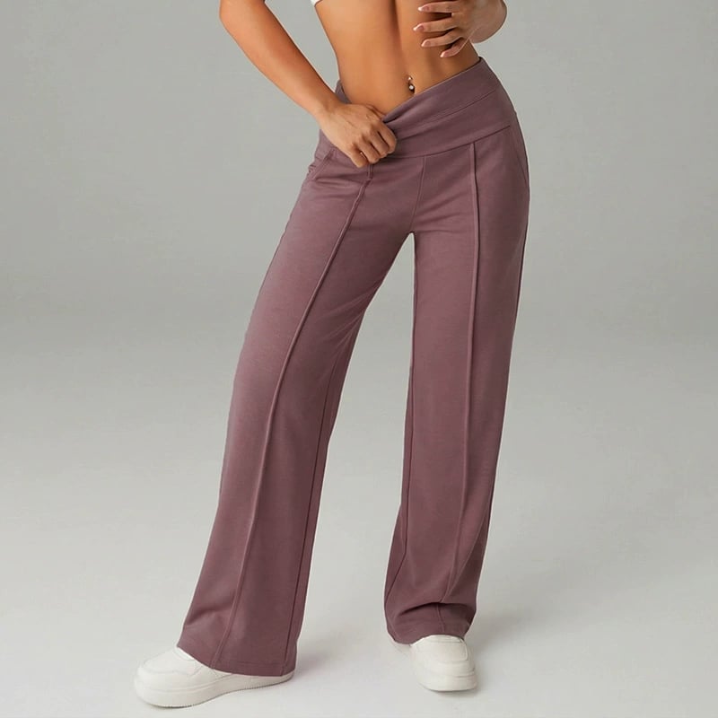 🥳2026 HOT SALE🥳💞50K+ SOLD!☕🧘‍♀️Women's High Waist Wide Leg Pants – Soft stretch fabric, gentle tummy control! Flattering fit for every shape. Easy pull-on, no tricky buttons. Your everyday essential. 🧵🦵