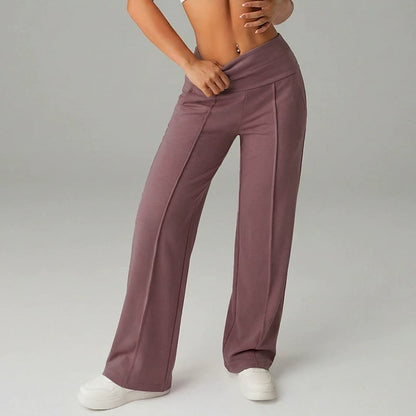 🥳2026 HOT SALE🥳💞50K+ SOLD!☕🧘‍♀️Women's High Waist Wide Leg Pants – Soft stretch fabric, gentle tummy control! Flattering fit for every shape. Easy pull-on, no tricky buttons. Your everyday essential. 🧵🦵