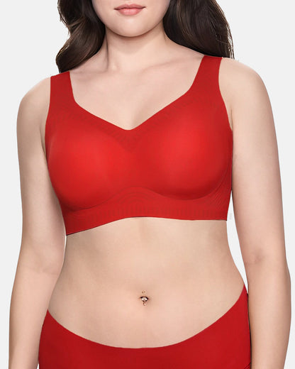Soft Full-Coverage Push-Up Seamless Wireless Bra