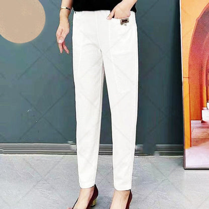🔥 2026 Fresh Drops | Flat 50% OFF Today! 💸💕Women's Elastic Waist Cotton Pants