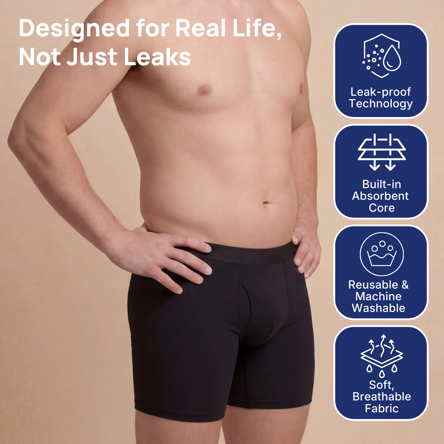 📢📢 50% OFF!!💪Men’s Ultra-Absorbent Incontinence Boxer Briefs