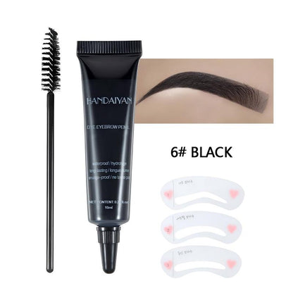 Last 12 Hours⚡Buy 1 Get 1 Free ⭐Long-lasting Waterproof Smudge-proof Liquid Eyebrow Gel/Tint(With Free Brush)