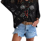 🏖️2026 Hot Sale 50% OFF🏝️👚Women’s Bohemian-Inspired Beige Crochet Top with V-Neck✨