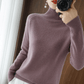 🔥 2026 Fresh Drops | Flat 50% OFF Today! 💸Women's Solid Turtleneck Knit Sweater