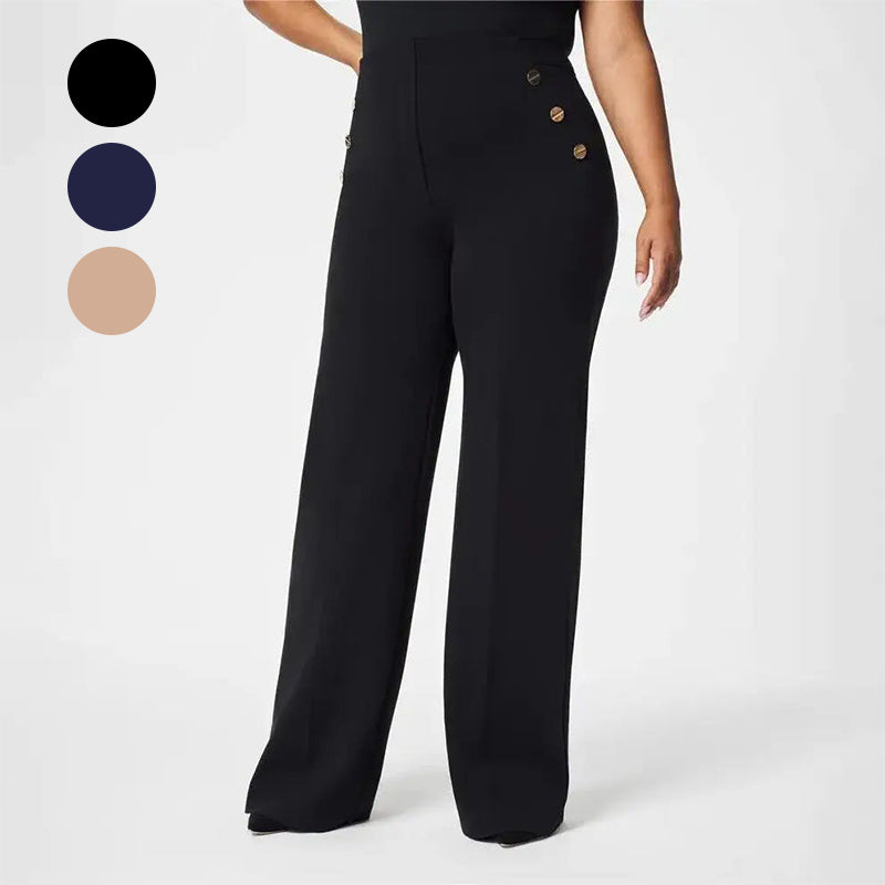 👖 50% OFF NOW! ✨ High-Waist Wide Leg Pants – Figure-Flattering, 3 Adjustable Lengths & Super Stretch 🏃‍♀️