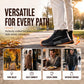 Men's Fleece Lined Leather Casual High Top Sneakers, Warm Winter Side Zipper Ankle Boots, Non-slip Outdoor Cold Weather Shoes