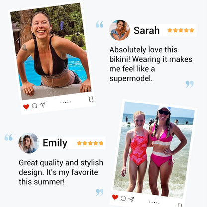 📢Clearance Sale-60% OFF🏖️High Waisted Tummy Control Color Block Bikini Sets